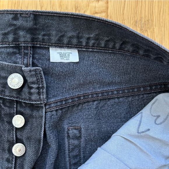 Vintage Levi’s 501 Black Jeans 32x32 Original High Rise Straight Leg Mexico - Picture 3 of 14